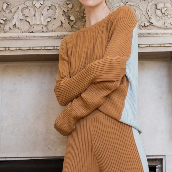 Ragdoll LA Knit Color Block Sweater Size S - Picture 2 of 9